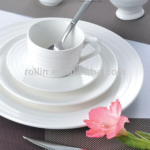 健康な特殊な二重ラインシリーズホテルやレストランのための磁器の食器-皿類問屋・仕入れ・卸・卸売り