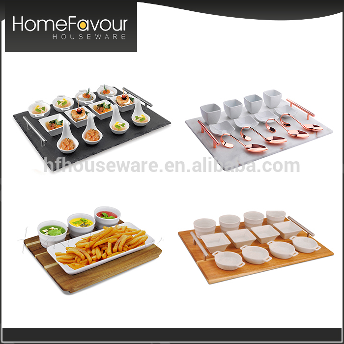 ホテル セラミック磁器食器、 プレート 、 スレート スナック サービング皿、 タパス セット食器-問屋・仕入れ・卸・卸売り