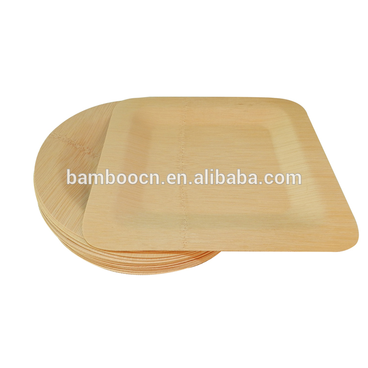 カスタムデザイン葉竹環境に優しい竹繊維ディナーセットプレート、使い捨て竹プレート-皿類問屋・仕入れ・卸・卸売り