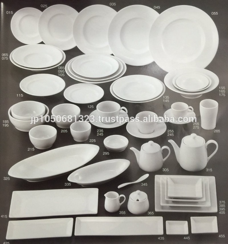 高品質の白いカップ、 セラミックマグ、 プレート、 料理、 ボウル、 からすべて日本製-皿類問屋・仕入れ・卸・卸売り