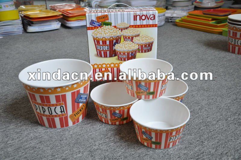 熱い販売の20157個メラミンのポップコーンのボウルセット-ボウル問屋・仕入れ・卸・卸売り