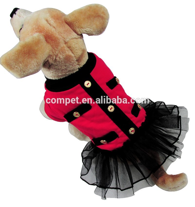ペット用ドレス熱い赤綿interloop秋冬の犬用のプリンセススカート-服、アクセサリー問屋・仕入れ・卸・卸売り