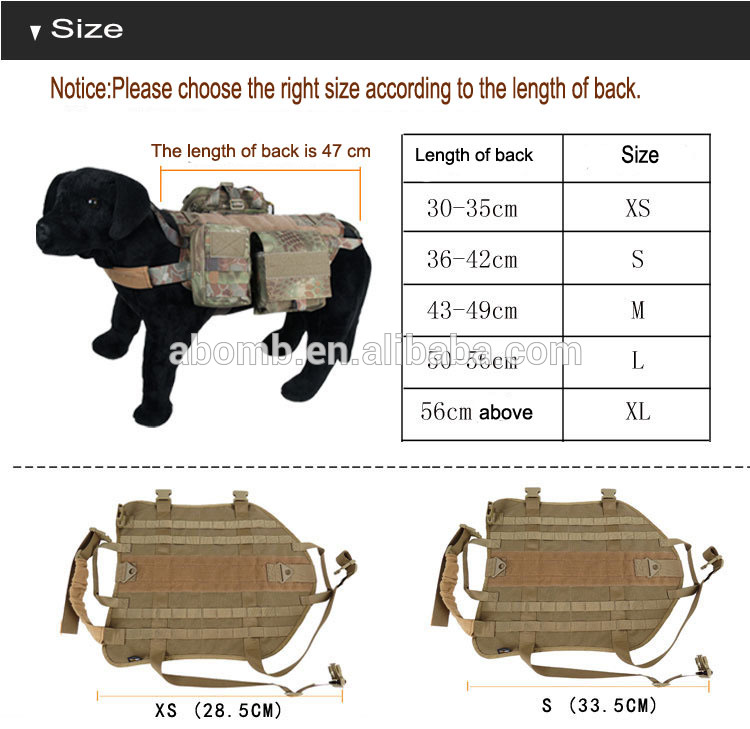 2016工場直接販売戦術軍事k9サービス高品質快適な軍犬ベスト-服、アクセサリー問屋・仕入れ・卸・卸売り