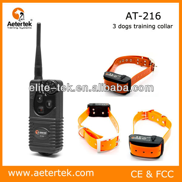 犬aetertek3充電式防水リモコンat-216s1- 3犬の訓練の襟-トレーニング用品問屋・仕入れ・卸・卸売り