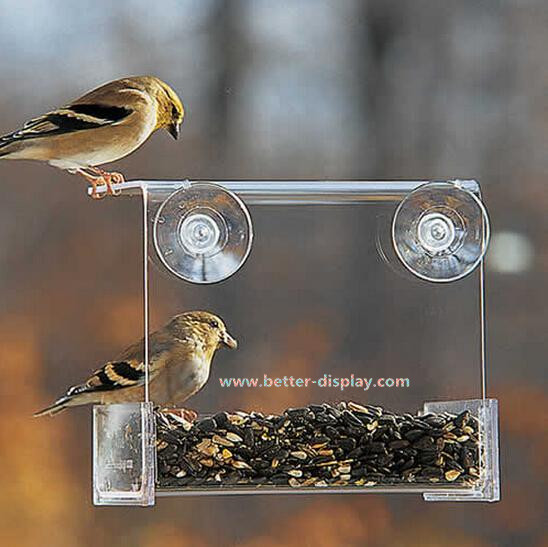 透明なアクリルウィンドウの鳥の餌箱( btr- s4022)-フードボウル、ペットフィーダー問屋・仕入れ・卸・卸売り