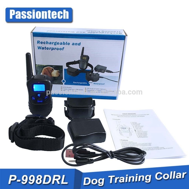 2016中国アリ ババ ブルー lcd ディスプレイ リモート充電式犬の訓練の襟2 または 1犬-問屋・仕入れ・卸・卸売り