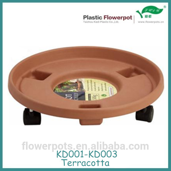 KD001-KD003移動プラスチック植木鉢ローラー車輪が付い て いる-問屋・仕入れ・卸・卸売り