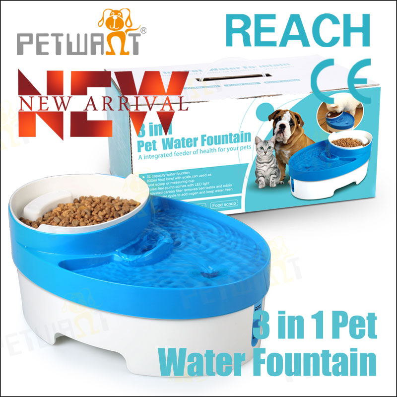 3で1安い飲料水自動ペットの水フィーダ猫ペット噴水-フードボウル、ペットフィーダー問屋・仕入れ・卸・卸売り