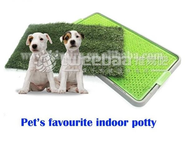 ワンワン犬トイレ屋内経済的な犬用トイレと草パッチを育成しますあなたの子犬固定がポイントのpopoとピピ- xl-ベッド、付属品問屋・仕入れ・卸・卸売り