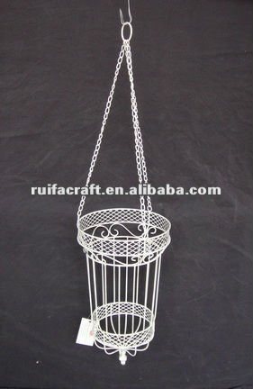 アンティークの装飾的な金属壁ハンギングバスケット-ハンギングバスケット問屋・仕入れ・卸・卸売り