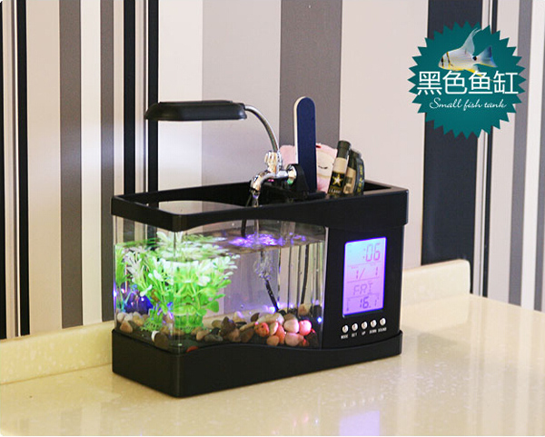 小型のusb電気デスクトップ観賞魚の水槽オフィスや家庭用の-水槽、付属品問屋・仕入れ・卸・卸売り
