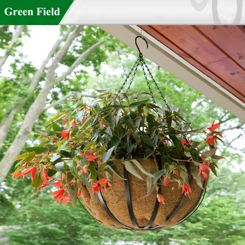 金属装飾的な庭の緑のフィールドハンギングバスケット-ハンギングバスケット問屋・仕入れ・卸・卸売り