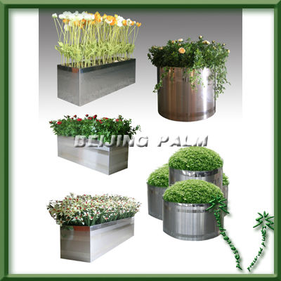 高品質ステンレス鋼金属ガーデンフラワーポット-植木鉢、プランター問屋・仕入れ・卸・卸売り