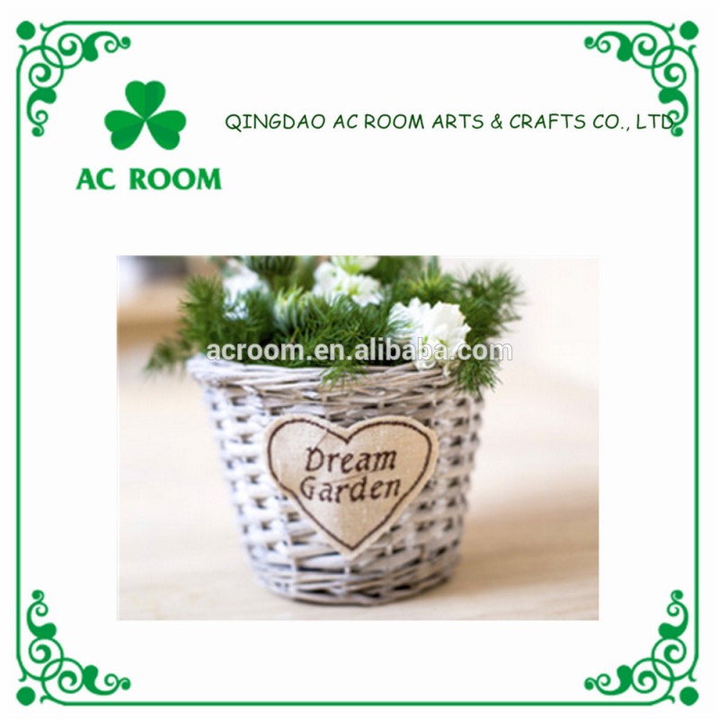 Acルームナチュラル小さな柳植木鉢の花植物-植木鉢、プランター問屋・仕入れ・卸・卸売り
