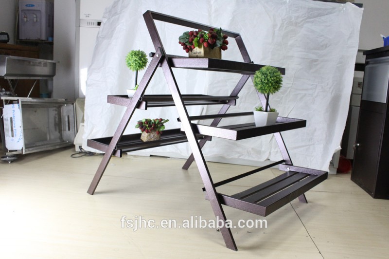 佛山jhc三層金属植木鉢スタンド/装飾花棚用ガーデン-植木鉢、プランター問屋・仕入れ・卸・卸売り