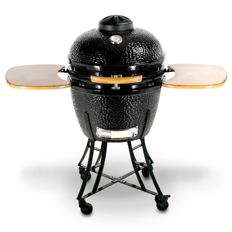 カスタマイズされたサイズ楕円形のセラミックkamadoの炭火バーベキューバーベキュースモーカーグリルテーブル付き屋外厨房調理器具用棚-BBQグリル問屋・仕入れ・卸・卸売り