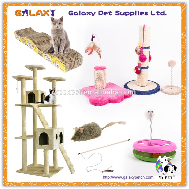 猫のおもちゃ製品スクラッチポストトンネルツリー;段ボール紙の猫難問玩具家具-ペット用玩具問屋・仕入れ・卸・卸売り