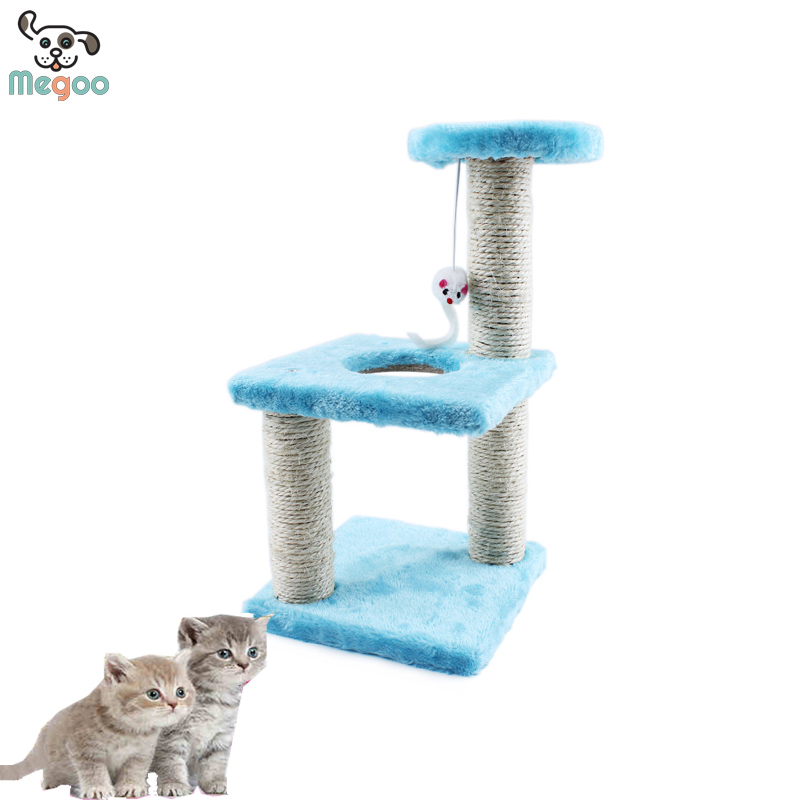 人気の三層スクエアソフトツイード猫ツリー20*15*40センチ-ペット用玩具問屋・仕入れ・卸・卸売り