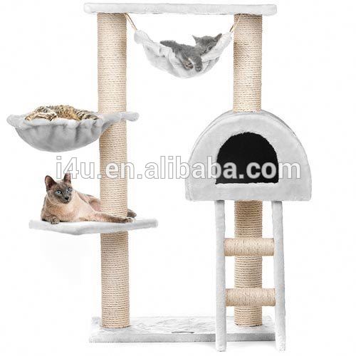 猫のツリースクラッチポスト子猫クライミング運動したサイザル麻の活動センター高さ-ペット用玩具問屋・仕入れ・卸・卸売り