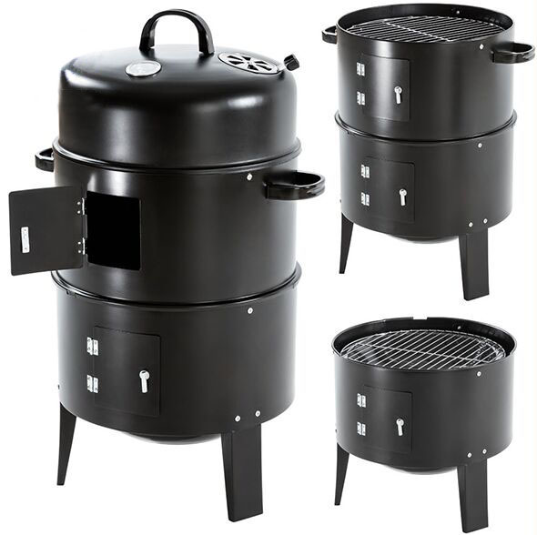 新しいデザインの3イン1垂直木炭bbqの喫煙者-BBQグリル問屋・仕入れ・卸・卸売り