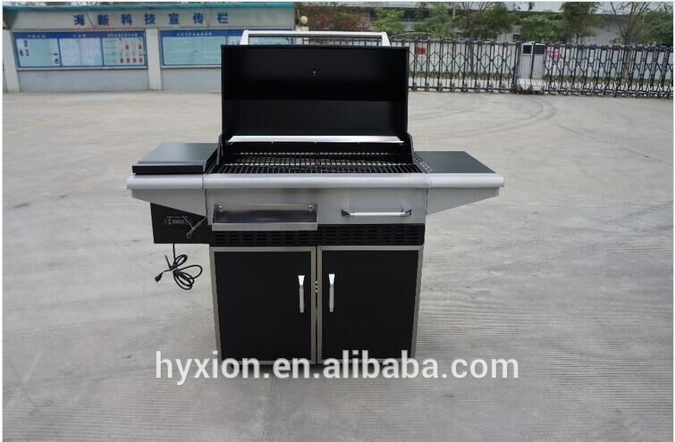 屋外木材ペレット炭バーベキューグリルでローリング-BBQグリル問屋・仕入れ・卸・卸売り