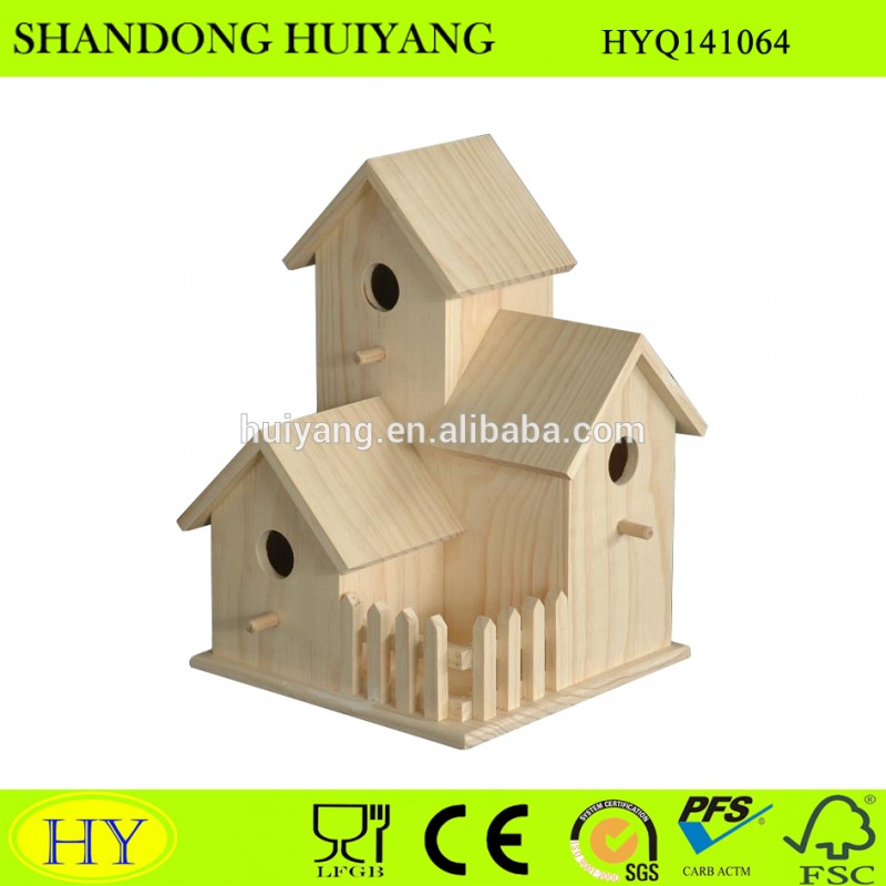 中国のサプライヤー2015カスタム新卸売未完成の木製の鳥の家-ペット檻、キャリヤー、および家問屋・仕入れ・卸・卸売り