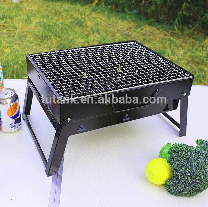 2016新しいポータブル折りたたみ垂直鋳鉄炭火バーベキューグリルストーブ-BBQグリル問屋・仕入れ・卸・卸売り