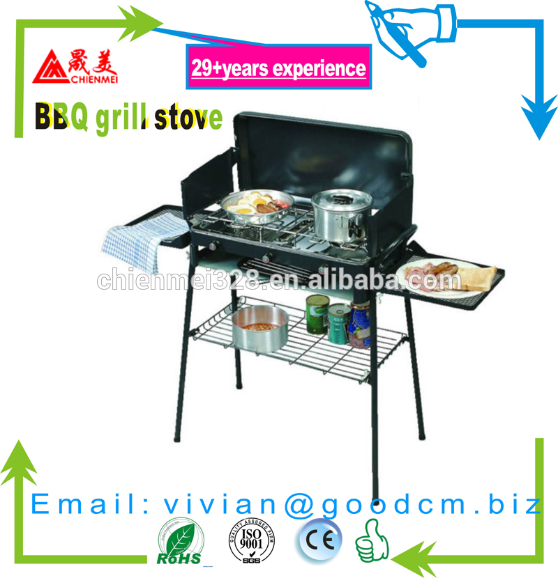 テーブルインストールとステンレス鋼表面素材標準赤外バーナーガスストーブ-BBQグリル問屋・仕入れ・卸・卸売り