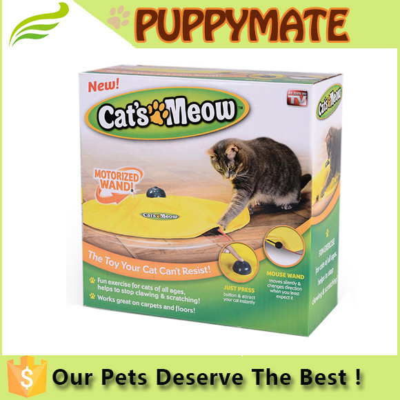 猫ニャー黄色アンダーカバー生地移動マウス猫プレイ猫のおもちゃ-ペット用玩具問屋・仕入れ・卸・卸売り