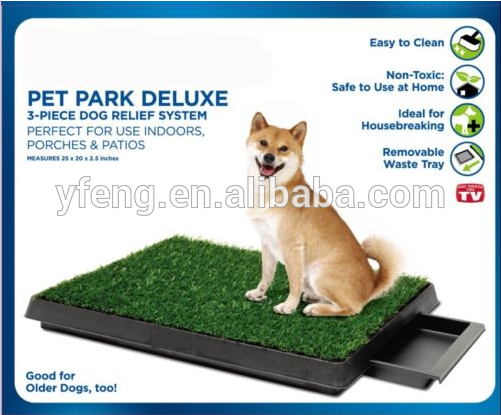 ペットトイレの犬の訓練草パッドパッチズーム公園屋内マット25" ×20" ×2" 新しい-ペット用玩具問屋・仕入れ・卸・卸売り