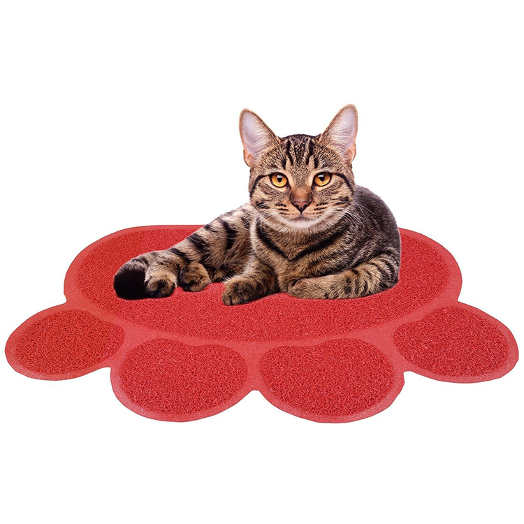 Pvc paw形ペット食品プレイスマット猫砂キャッチャー マット-問屋・仕入れ・卸・卸売り