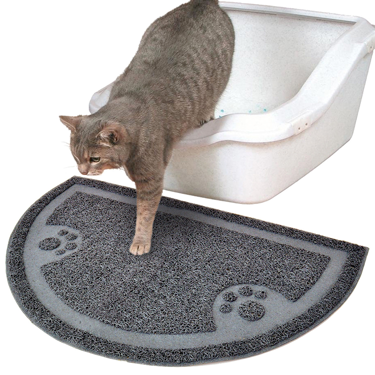 Pvc ハーフ サークル猫用トイレ敷物ペット子猫砂トレイ マット-問屋・仕入れ・卸・卸売り