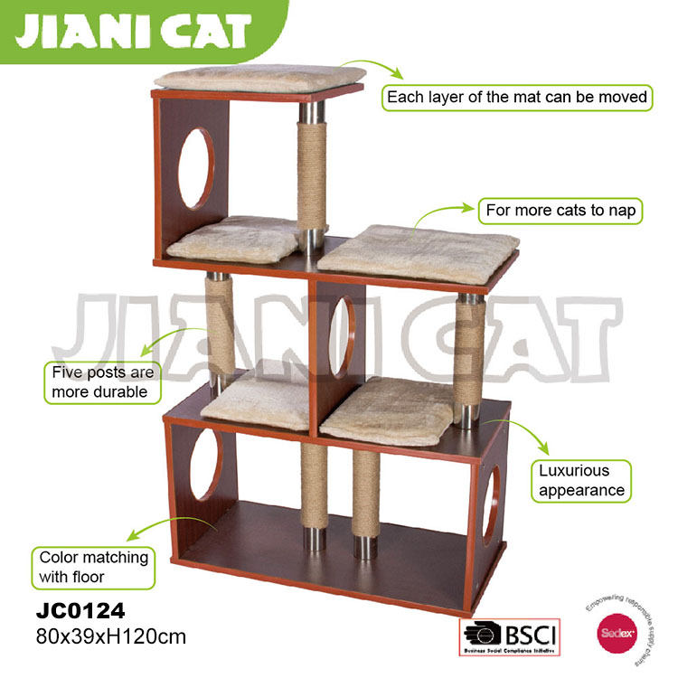 そこ層猫ハウス、木製猫ハウス、猫難問-ペット用玩具問屋・仕入れ・卸・卸売り