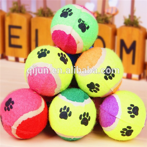 綿ペットボール犬ボールテニスカラフル卸売犬のおもちゃボール-ペット用玩具問屋・仕入れ・卸・卸売り