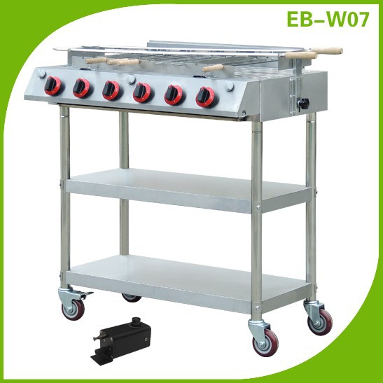 商業ステンレス鋼回転バーベキューガスグリル/チャコールグリル機器BN-W07-BBQグリル問屋・仕入れ・卸・卸売り