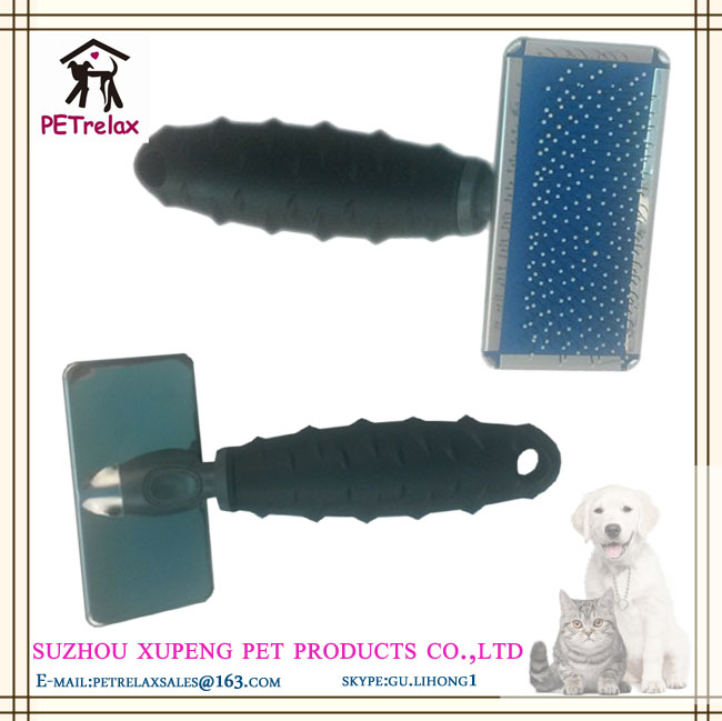 (m) pr80045-2単一色のプラスチックハンドルきちんとした耐久性のある金属毛ヘアブラシ-グルーミング製品問屋・仕入れ・卸・卸売り