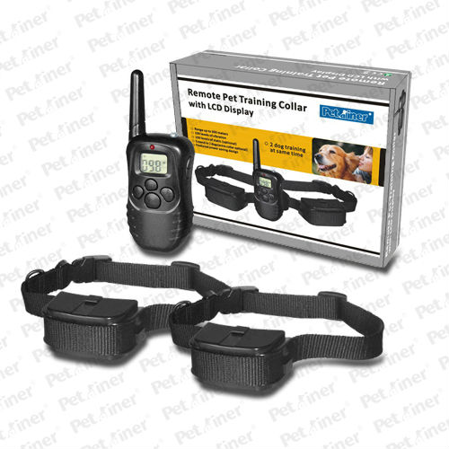 lcd100レベル300mリモコン感電のペット犬の訓練の襟-首輪、リード問屋・仕入れ・卸・卸売り