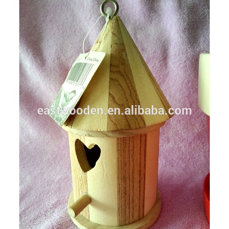木製の鳥の家で小さな8x8x14cm城の形-ペット檻、キャリヤー、および家問屋・仕入れ・卸・卸売り
