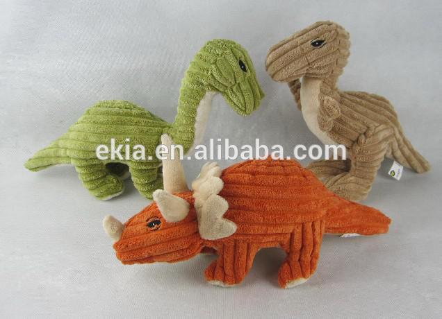 ペット製品メーカーカラフルな柔らかい恐竜の豪華なペット用玩具-ペット用玩具問屋・仕入れ・卸・卸売り