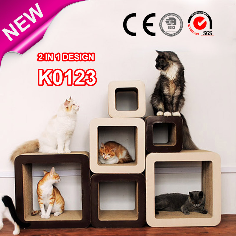 3 in1 の大型キューブ猫難問段ボール で キャットニップ &乾燥剤-問屋・仕入れ・卸・卸売り