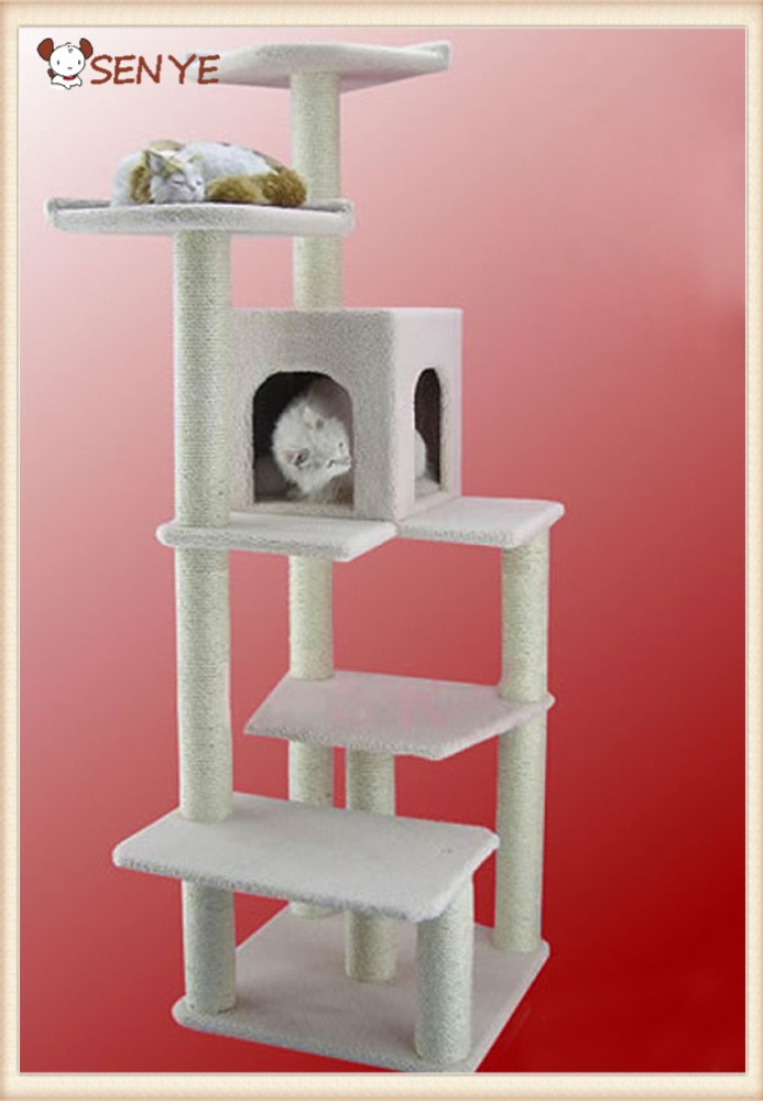 ナチュラルサイザル隠れ猫難問クライミングフレームでハウス-ペット用玩具問屋・仕入れ・卸・卸売り