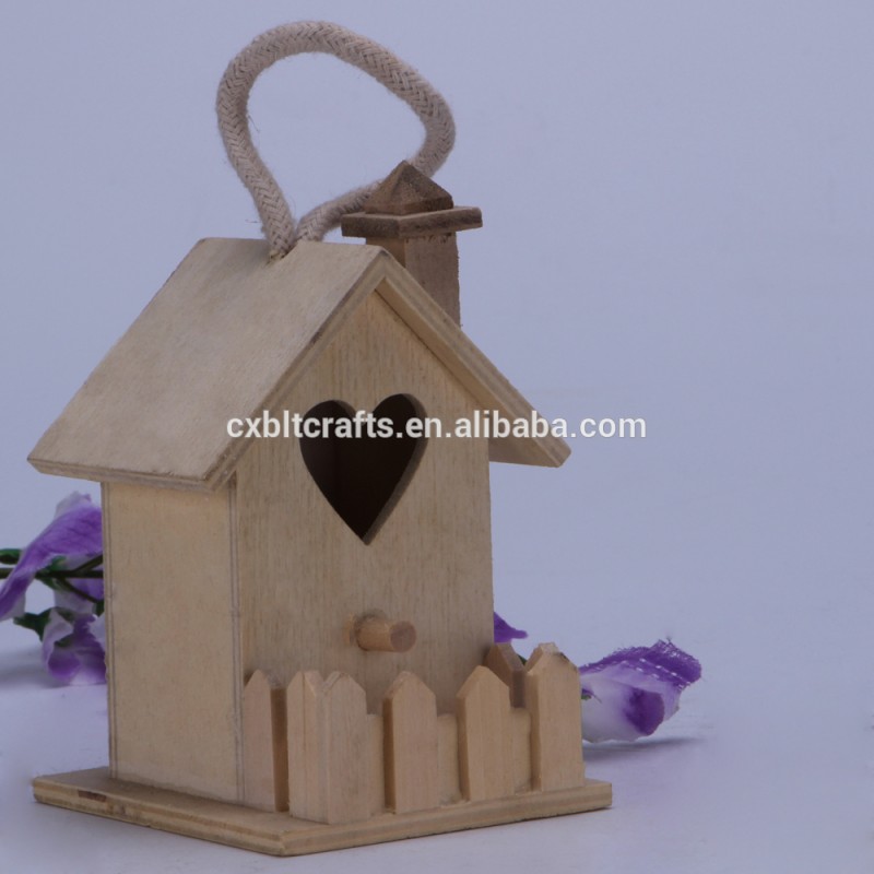 環境に優しい未完小さな木材工芸木製飾ら鳥ハウス-ペット檻、キャリヤー、および家問屋・仕入れ・卸・卸売り