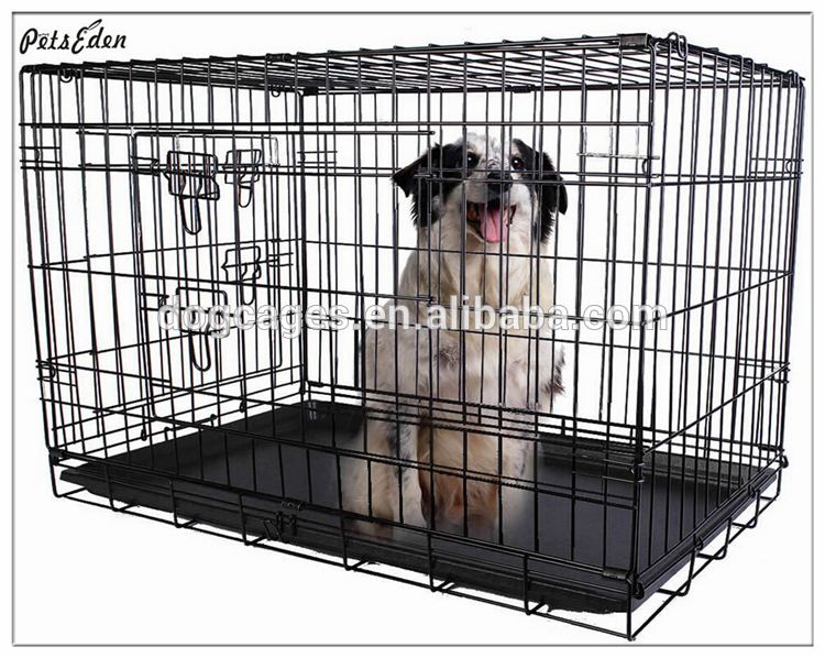 新しいblck36'' 2ドア大型犬用ケージペットケージ折りたたみ販売のための-ペット檻、キャリヤー、および家問屋・仕入れ・卸・卸売り