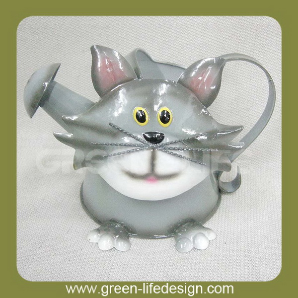 金属製の猫の装飾的な小さな金属製のじょうろ-じょうろ問屋・仕入れ・卸・卸売り