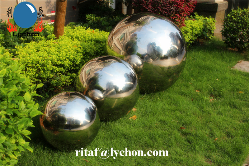 ステンレス鋼中空球の装飾がボールを見つめ-その他ガーデンオーナメント、噴水類問屋・仕入れ・卸・卸売り