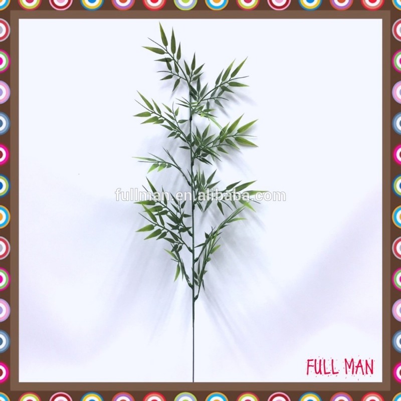 緑色のプラスチック製の人工植物h76cmミニ竹葉枝-その他人工植物問屋・仕入れ・卸・卸売り