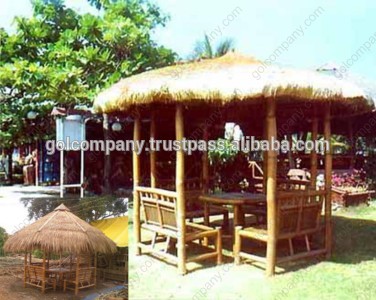 大きな竹ハウスバー- 竹ティキバー小屋bambusバー-- 天然竹のスツール/ガゼボの椅子-/バンガロー- ガーデン家具-ガゼボ問屋・仕入れ・卸・卸売り