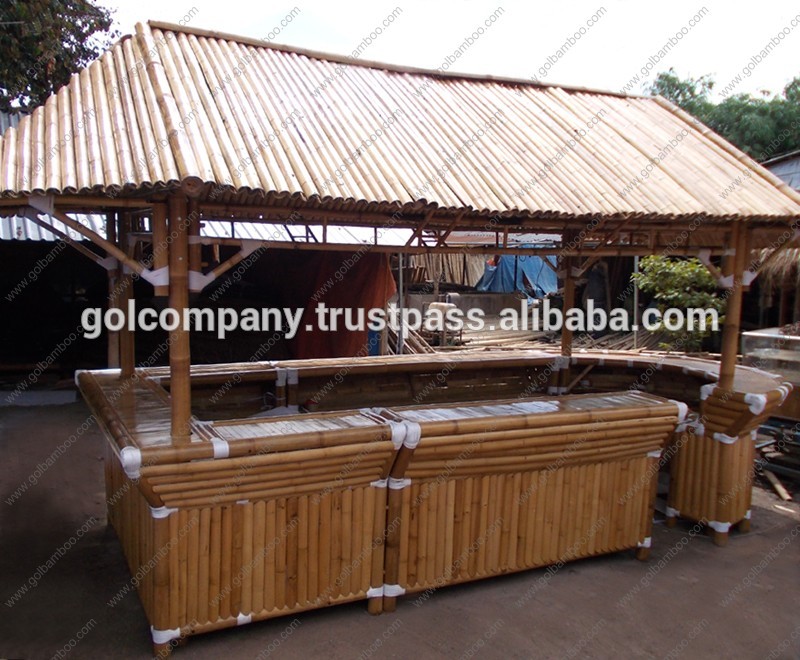 大きな竹ハウスバー- 竹ティキバー小屋bambusバー-- 天然竹のスツール/ガゼボの椅子-/バンガロー- ガーデン家具-ガゼボ問屋・仕入れ・卸・卸売り