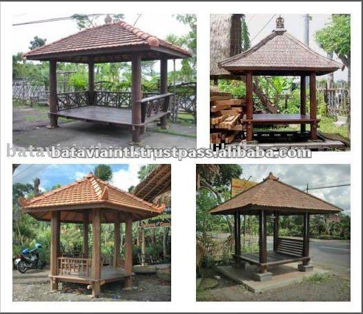 インドネシアの高品質の木の屋外の望楼-ガゼボ問屋・仕入れ・卸・卸売り