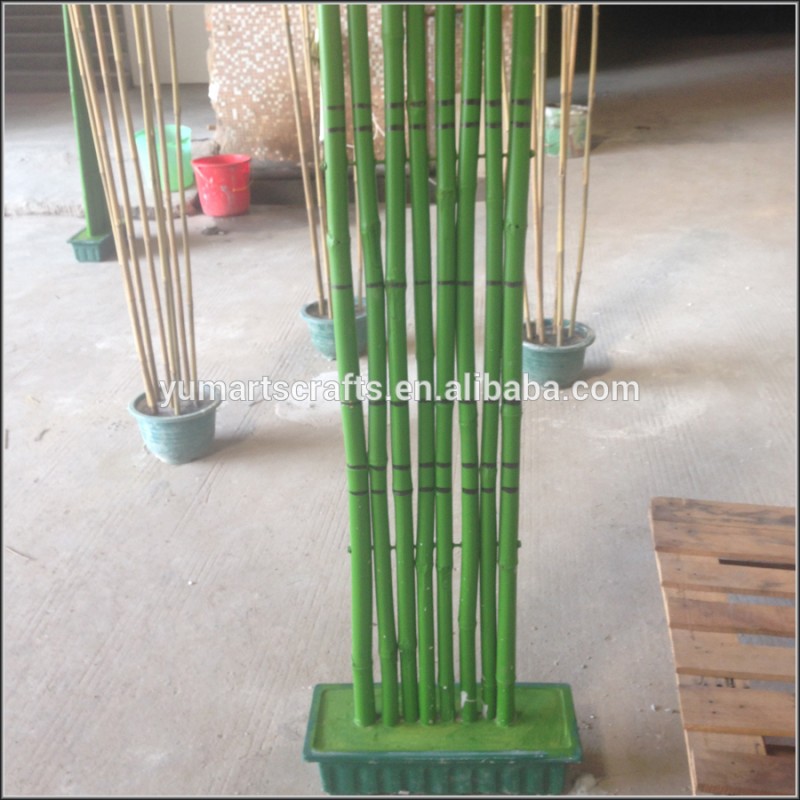 竹装飾的な緑色のヘッジ-その他人工植物問屋・仕入れ・卸・卸売り